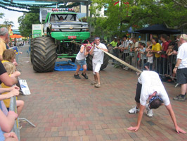 Pulling Monster Truck